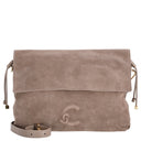 Coccinelle Lidia Suede Bim - Schultertasche 31 cm (warm taupe)