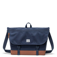 Herschel Cove Messenger - Umhängetasche 16" 50 cm (navy/saddle brown)
