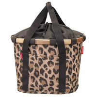 KLICKfix reisenthel Bikebasket 15 - Lenkerkorb 35 cm (leo macchiato)