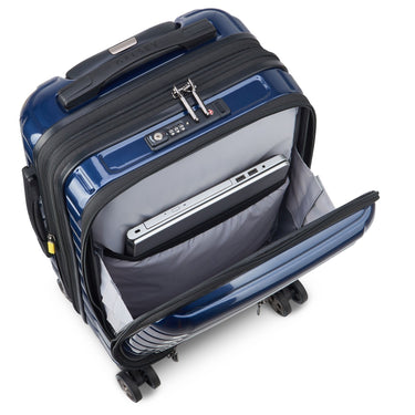 Delsey Paris Shadow 5.0 - 4-Rollen-Kabinentrolley mit Vortasche S 55 cm erw. USB (marineblau) - Ansicht 6