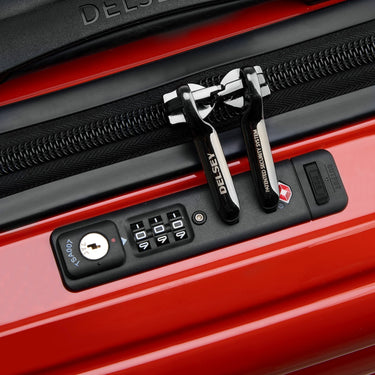 Delsey Paris Shadow 5.0 - 4-Rollen-Kabinentrolley Slim Line USB 55 cm (rot) - Ansicht 7