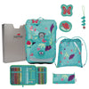 DerDieDas ErgoFlex Easy - School Backpack Set 5pcs 950 g (Butterfly Garden)