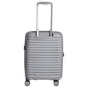 D&N Travel Line 4500+ - 4 - Rollen - Kabinentrolley S 55 cm erw. (grau) - Markenkoffer