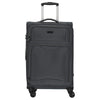 D&N Travel Line 9204 - 4-Wheel Trolley M 66 cm expandable (grey)