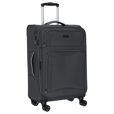 D&N Travel Line 9204 - 4-Rollen-Trolley M 66 cm erw. (grau) - Ansicht 5