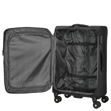 D&N Travel Line 9704 - 4-Rollen-Trolley M 68 cm erw. (black) - Ansicht 6
