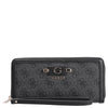Guess Lindsey SLG Large Zip - Wallet 12cc 21 cm (coal logo)
