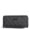 Guess Lindsey SLG Large Zip - Geldbörse 12cc 21 cm (coal logo)