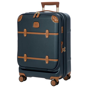 Brics Bellagio - 4-Rollen-Kabinentrolley mit Vortasche 55 cm erw. (blue/tan) - Ansicht 5