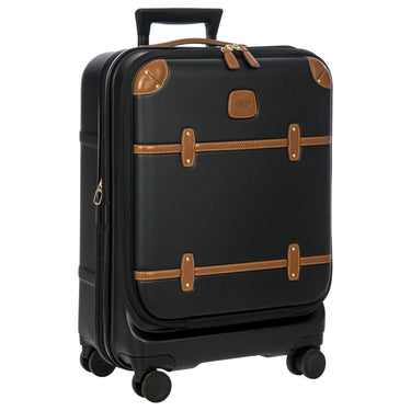 Brics Bellagio - 4-Rollen-Kabinentrolley mit Vortasche 55 cm erw. (black/tan) - Ansicht 6