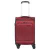 D&N Travel Line 9504 - Valise cabine à 4 roulettes S 55 cm (dark red)