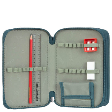 Lässig School Triple Pencil Case - Mäppchen (Unique Dark Green) - Ansicht 4