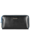 Piquadro Blue Square - Damesportemonnee 12cc 18 cm RFID (black)