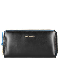Piquadro Blue Square - Damengeldbörse 12cc 18 cm RFID (black)