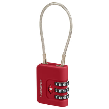 Samsonite TA Revolution Cablelock 3 Dial - Schloss (red) - Ansicht 3