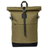 Sandqvist Icon Rolltop - Rucksack M 14" 60 cm (olive drab with black leather) - Markenkoffer