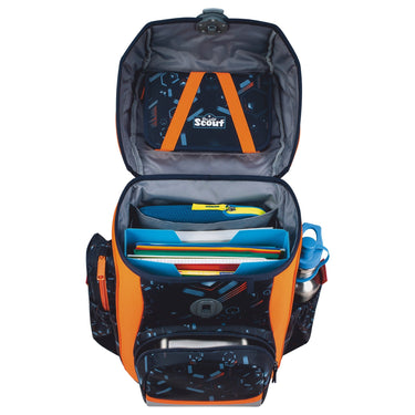 Scout Neo DIN - Schulranzen Set 4tlg. (Space Data) - Markenkoffer