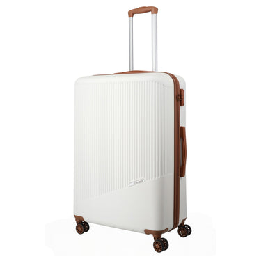 Travelite Bali - 4-Rollen-Trolley L 77 cm (weiß/cognac) - Ansicht 3