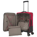 Travelite Crosslite - 4-Rollen-Kabinentrolley S 55 cm (red) - Ansicht 7