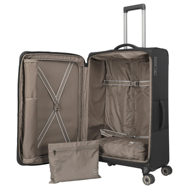Travelite Crosslite - 4-Rollen-Trolley L 77 cm erw. (black) - Ansicht 7