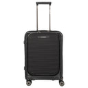 Travelite Mooby - 4-Rollen-Kabinentrolley mit Vortasche S 55 cm (black)