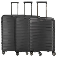 Travelite Mooby - 4-Rollen-Trolley Set L/M/S 3tlg. erw. (black)