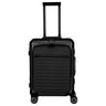 Travelite Next - 4-Rollen-Kabinentrolley mit Vortasche S 55 cm (black)