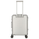 Travelite Next - 4-Rollen-Kabinentrolley mit Vortasche S 55 cm (silber) - Ansicht 4
