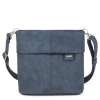 zwei Mademoiselle M8 - Schultertasche 25 cm (nubuk-blue)