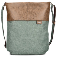 zwei Olli OR12 - Umhängetasche/Rucksack 34 cm (eucalyptus)